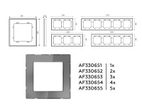 Рамка 4-постовая Ambrella Volt ALFA Platos AF330654