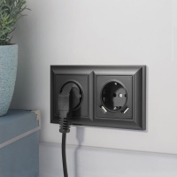 Рамка на 2 поста черная матовая Werkel Fiore W0022208 4690389160370 a051029