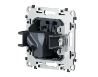 Механизм компьютерной розетки RJ-45 (8P8C) CAT6A 1000 Base-T экранированной с автоматической защитной шторкой Ambrella Volt VM VM185