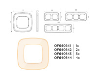 Рамка 1-постовая Ambrella Volt OMEGA Coint OF640341
