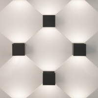 Уличный настенный светильник Elektrostandard Winner 1548 TECHNO LED черный a038410