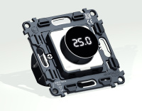 Механизм терморегулятора с цифровым дисплеем с датчиком для теплого пола 16A-250V Ambrella Volt VM VM1385