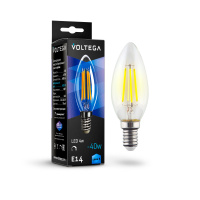 Лампа филаментная диммируемая Voltega Candle dim E14 5W 4000K 8461 Лампа филаментная диммируемая Voltega Candle dim E14 5W 4000K 8461