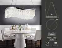 Хрустальная светодиодная люстра Ambrella light Traditional TR49712
