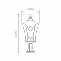 Ландшафтный светильник Elektrostandard Virgo S GLXT-1450S капучино a031922