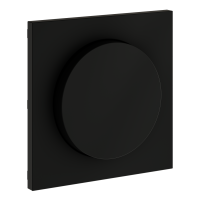 Накладка для светорегулятора поворотно-нажимного Voltum S70 (черный матовый) VLS002008