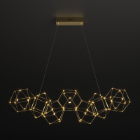 Люстра светодиодная подвесная Eurosvet Uma 90168/7 медь a061145