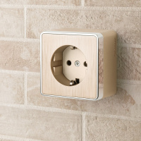 Розетка с заземлением шампань рифленая Werkel Gallant W5071010 4690389164491 a051038