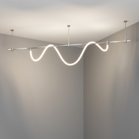 Трековый однофазный магнитный светодиодный светильник Maytoni Flarity Tau TR154-1-27W4K-PT