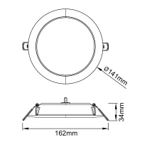 Светильник встраиваемый светодиодный Mantra EILAT 9296