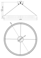 Люстра подвесная светодиодная диммируемая Freya Tier FR5257PL-L32G