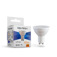 Светодиодная диммируемая лампа Voltega Sofit dim GU10 6W 2800K 8457 Светодиодная диммируемая лампа Voltega Sofit dim GU10 6W 2800K 8457