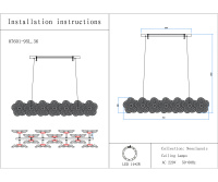 Светильник подвесной светодиодный Kink Light Грея 07601-95L,36