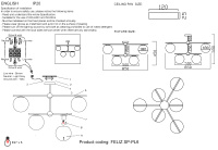 Люстра потолочная Crystal Lux FELIZ SP-PL6 BRONZE/WHITE