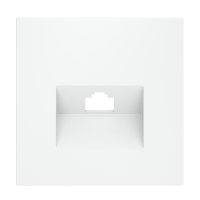 Накладка для розетки компьютерной RJ45 кат.6 Voltum S70 (белый матовый) VLS001302