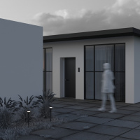 Уличный грунтовый светодиодный светильник Maytoni Stake O503FL-L4B3K1