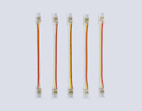 Коннектор гибкий двухсторонний COB CCT 12/24V для лент 8mm GS7911 (3 конт.) (5шт. в комплекте) Ambrella light Illumination GS7911