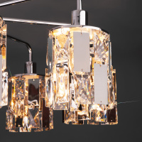 Потолочная люстра Eurosvet Scoppio 10101/8 хром/прозрачный хрусталь Strotskis a044069