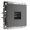 Розетка Ethernet RJ-45 графит рифленая Werkel W1181004 4690389158674 a050748