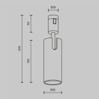 Трековый однофазный магнитный светодиодный светильник Maytoni Flarity Focus Led TR144-1-12W4K-W-PT