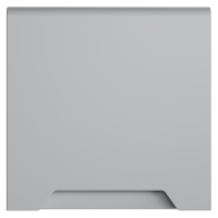 Накладка для розетки с заземлением, защитными шторками и крышкой Voltum S70 (серый) VLS000816