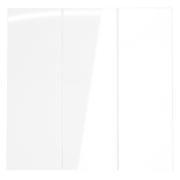 Клавиши для выключателя/переключателя трехклавишного Voltum S70 (белый глянцевый) VLS000501