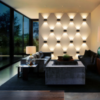 Уличный настенный светильник Elektrostandard 1555 TECHNO LED TWINKY DOUBLE серый a038416