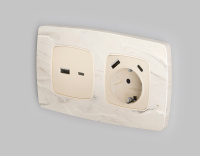 Рамка 2-постовая Ambrella Volt OMEGA Opera OF940602