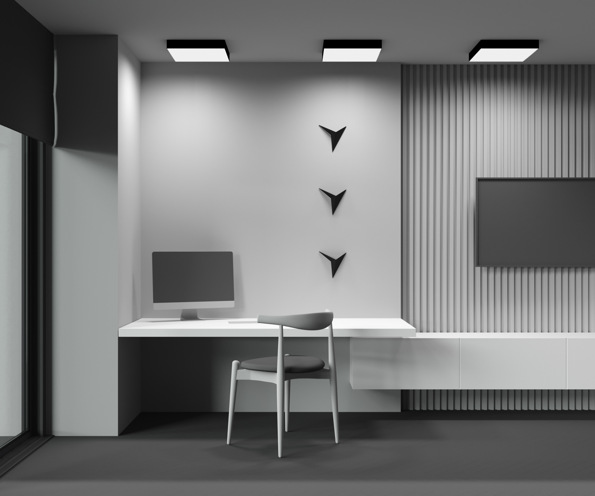 Светильник потолочный светодиодный Maytoni Zon C032CL-45W3K-SQ-B