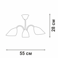 Люстра потолочная Vitaluce V3335-7/3PL