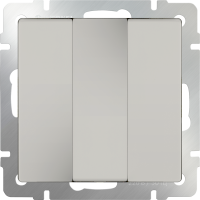 Выключатель трехклавишный слоновая кость Werkel W1130003 4690389155666 a051488