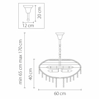 Подвесная люстра Osgona Classic 700150