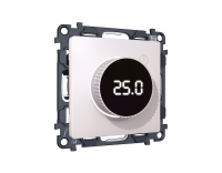 Комплект механизма терморегулятора с цифровым дисплеем с подсветкой и датчиком для теплого пола 16A-250V Ambrella Volt Alfa MA205810