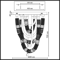 Светильник потолочный светодиодный Odeon Light COLLIER 5456/80CL