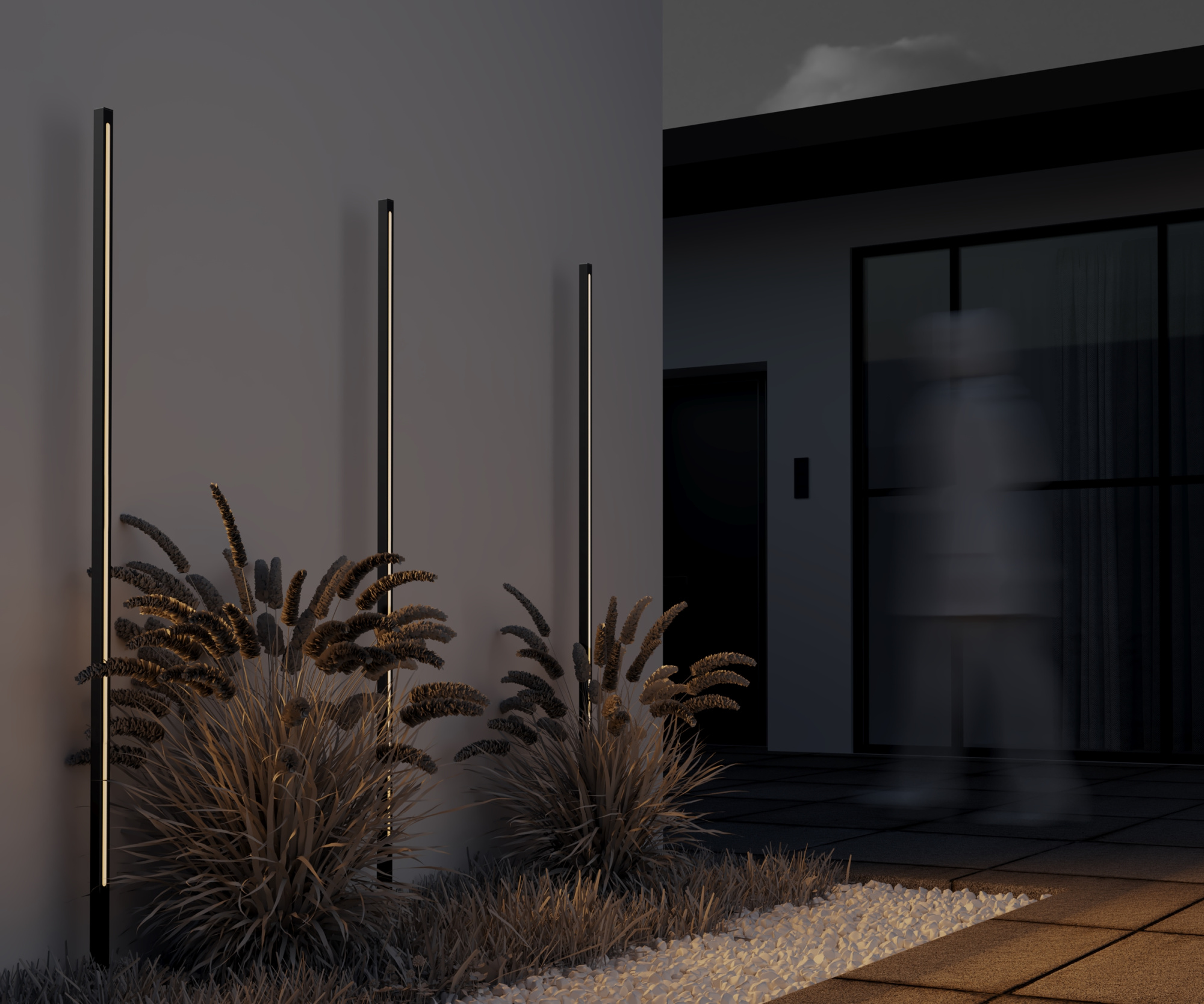 Уличный грунтовый светодиодный светильник Maytoni Pole O440FL-L24GF3K