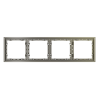 Рамка пластиковая VOLTUM S70 на 4 поста, (шелк) VLS100404
