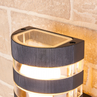 Уличный настенный светильник Elektrostandard 1444 TECHNO черный a032627