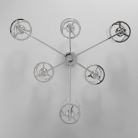 Люстра на штанге Eurosvet Inari 60144/6 хром