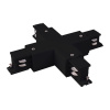 Коннектор X-образный для трехфазного шинопровода черный Elektrostandard TRC-1-3-X-BK a039509