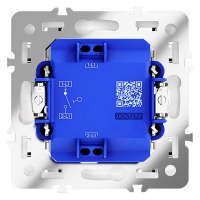 Выключатель встраиваемый VOLTUM S70 одноклавишный (белый глянцевый) VLS010101