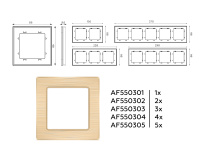 Рамка 3-постовая Ambrella Volt ALFA Platos AF550303