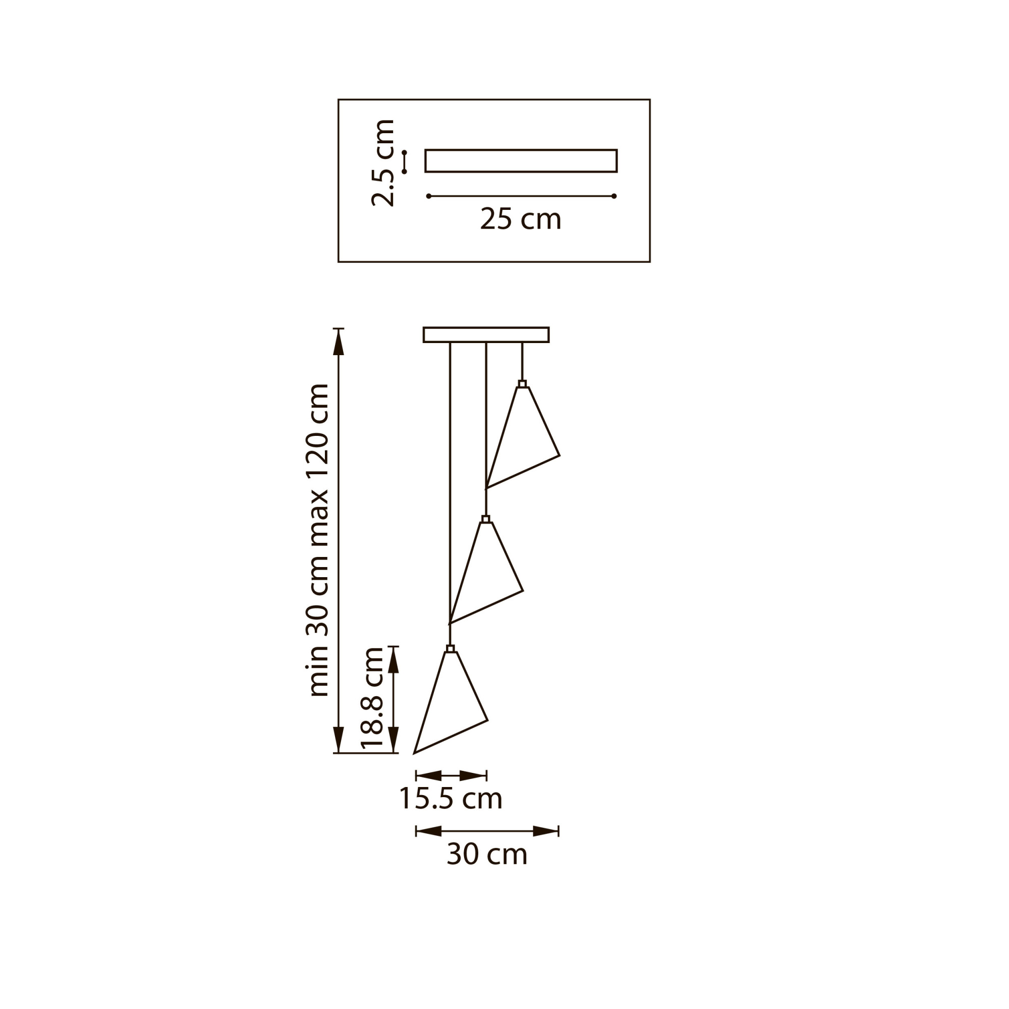 Светильник подвесной Lightstar Cone GW 757036