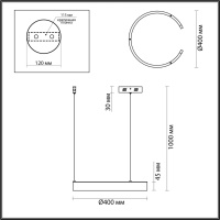 Люстра подвесная светодиодная Lumion INDIE 6534/28L