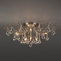 Потолочная люстра Eurosvet Vita 10042/12 античная бронза/прозрачный хрусталь 00000076379