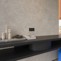 Накладка для розетки с заземлением Voltum S70 METAL (антрацит) VLSM000612