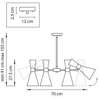 Потолочная люстра Lightstar Dumo 816061