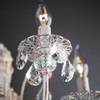 Бра Eurosvet Alda 3305/3 белый с золотом/прозрачный хрусталь Strotskis 00000065797