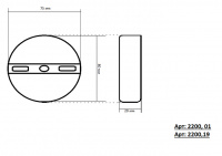 Настенный светодиодный светильник Kink Light Затмение 2200,19 Настенный светодиодный светильник Kink Light Затмение 2200,19
