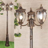 Уличный светильник Elektrostandard Andromeda F/3 GLYF-8024F/3 черное золото a028000