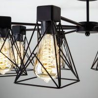 Потолочная люстра Eurosvet Trappola 70107/8 черный a044748